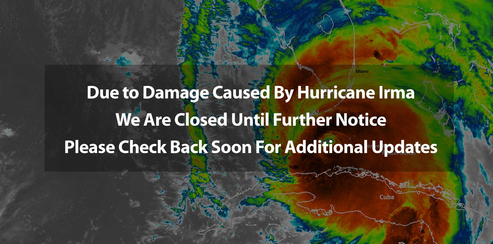 Closed Due to Irma
